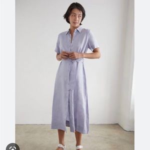 Aritzia Wilfred Eleta Linen Dress